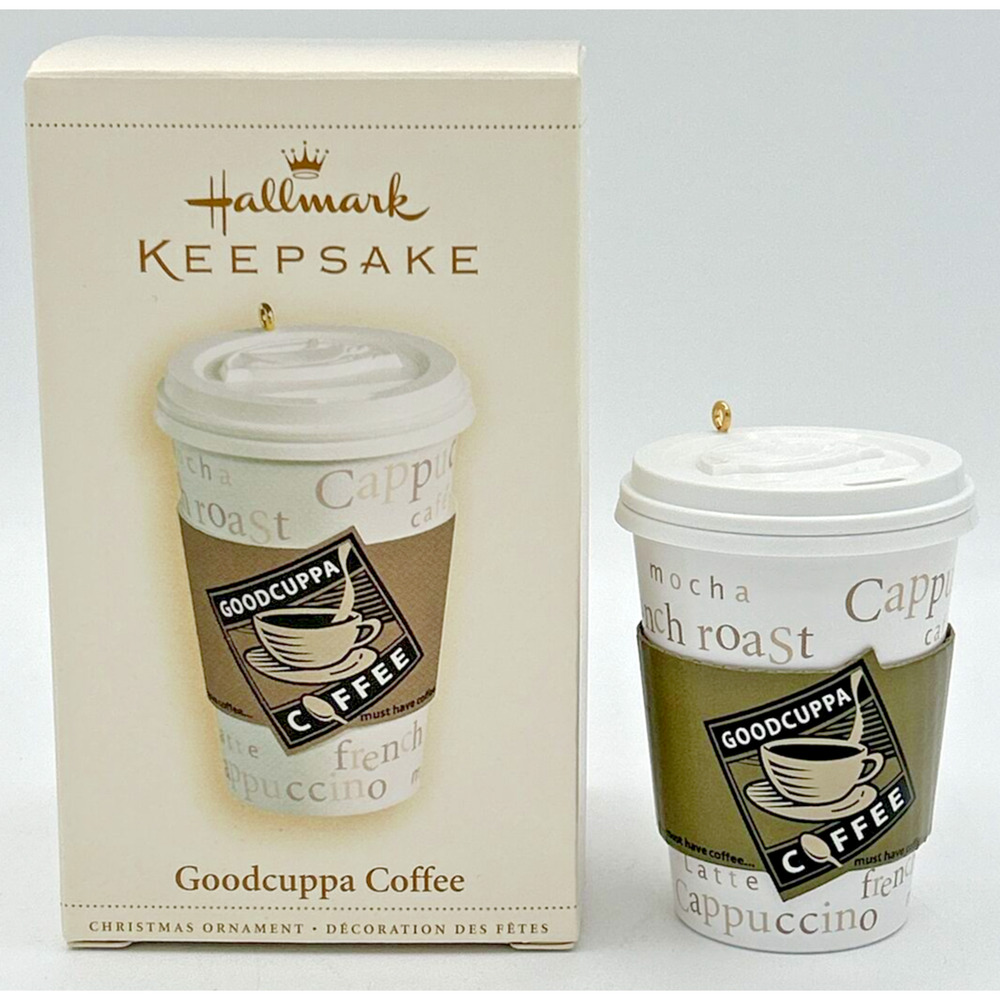 2006 Hallmark Goodcuppa Coffee Christmas Ornament SKU U214